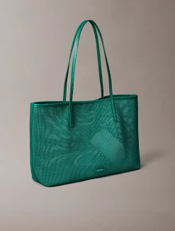 Tote bag met embleem en logo mesh
