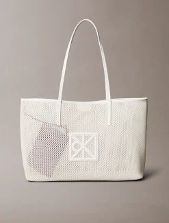 Tote bag met embleem en logo mesh