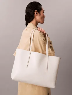 Tote bag met gecoat embleem en buidel