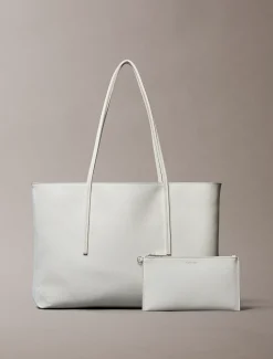Tote bag met gecoat embleem en buidel