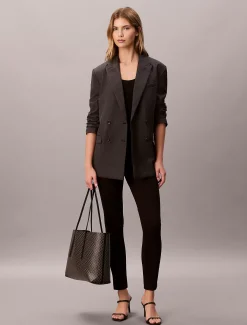 Tote bag met gecoat embleem en buidel