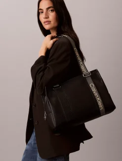 Tote bag met logoband