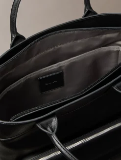 Tote bag met logo in reliëf