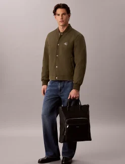 Tote bag met logo in reliëf
