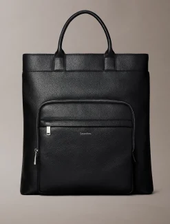 Tote bag met logo in reliëf