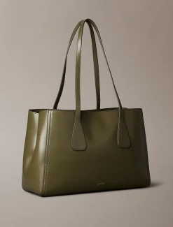 Tote bag met monogram hardware
