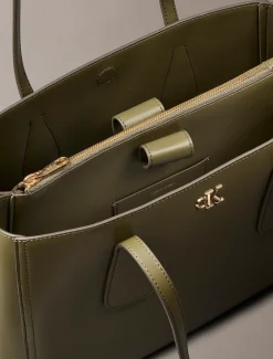 Tote bag met monogram hardware