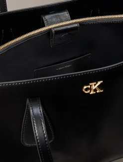 Tote bag met monogram hardware