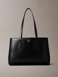 Tote bag met monogram hardware