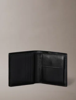 Trifold portemonnee met all-over embleemlogo en muntvakje