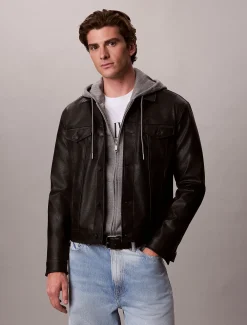Truckerjack van imitatieleer