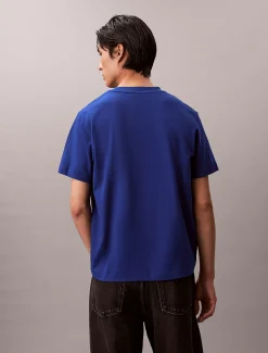 T-shirt met embleem en borstzak