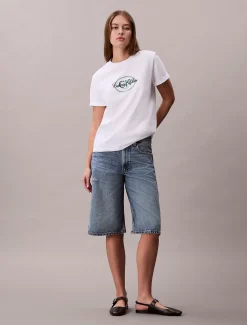 T-shirt met geborduurd logo