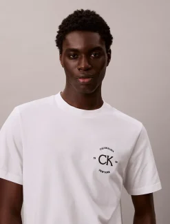 T-shirt met geborduurd logo