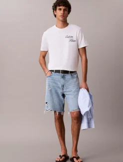 T-shirt met geborduurd logo