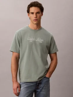 T-shirt met geborduurd logo