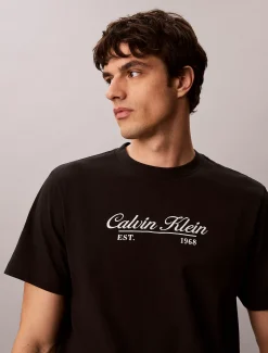 T-shirt met geborduurd logo
