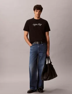 T-shirt met geborduurd logo