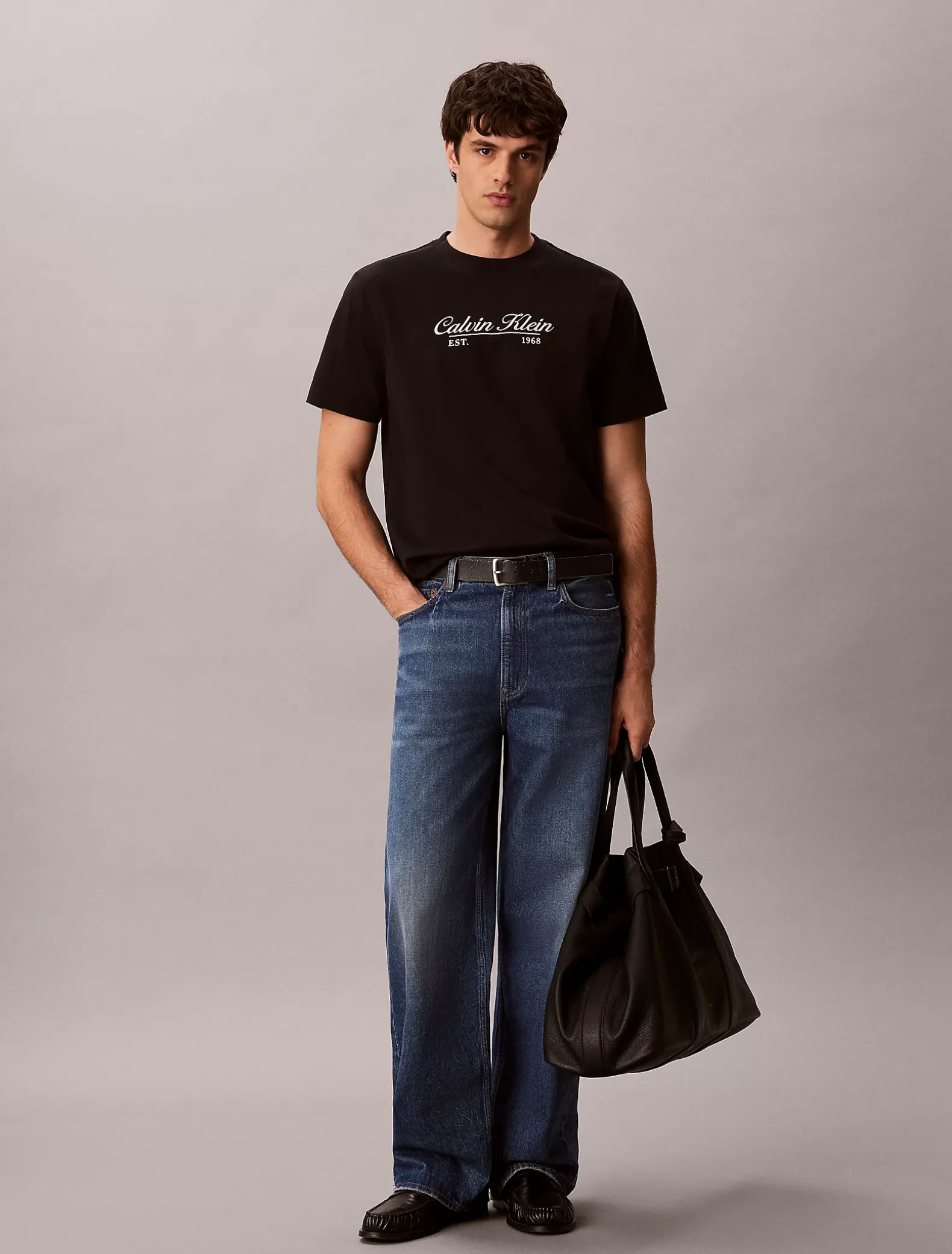 T-shirt met geborduurd logo