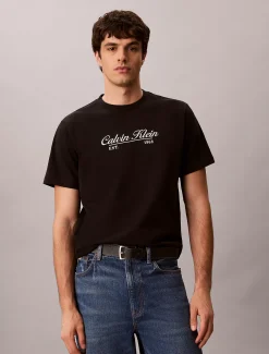 T-shirt met geborduurd logo
