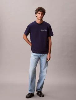T-shirt met geborduurd logo
