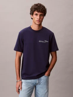 T-shirt met geborduurd logo