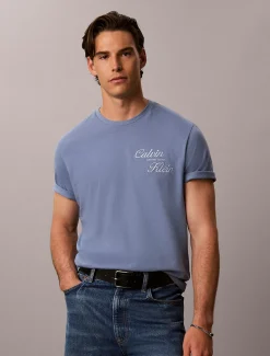T-shirt met geborduurd logo