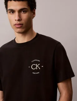 T-shirt met geborduurd logo