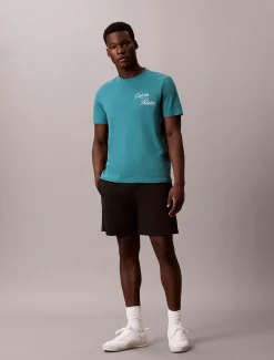 T-shirt met geborduurd logo