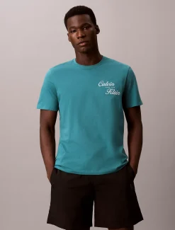 T-shirt met geborduurd logo