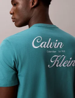 T-shirt met geborduurd logo