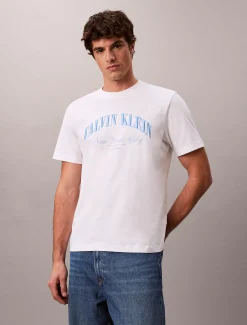 T-shirt met geborduurd NYC logo