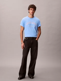T-shirt met geborduurd NYC logo