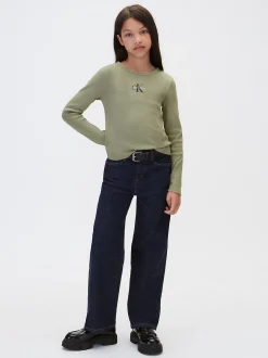 T-shirt met lange mouwen en logo voor kinderen