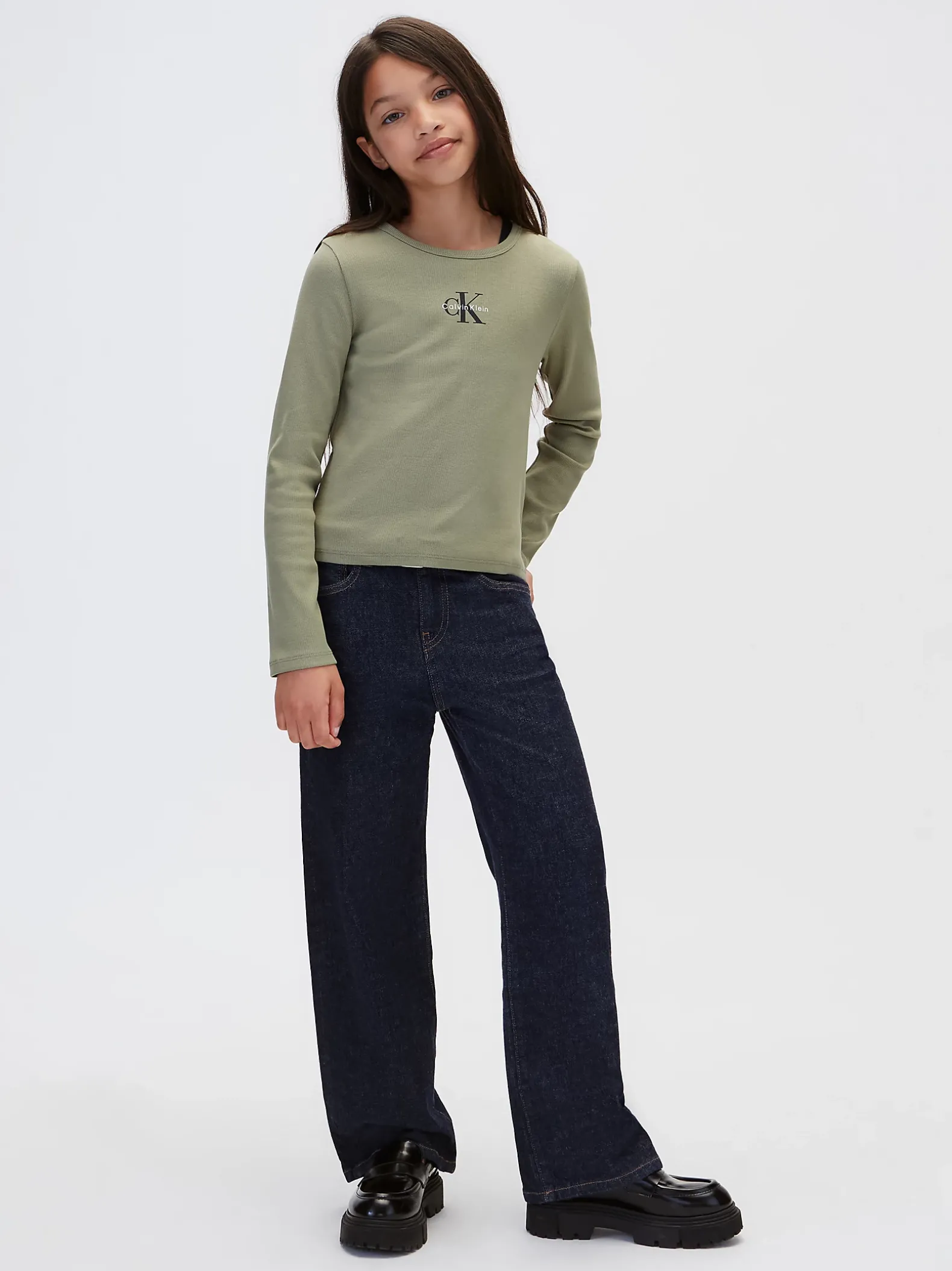 T-shirt met lange mouwen en logo voor kinderen