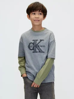 T-shirt met logo-applicatie voor kinderen