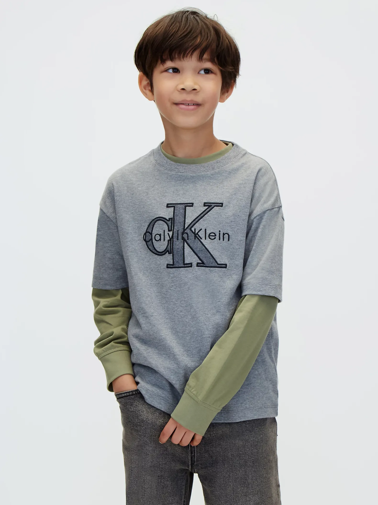 T-shirt met logo-applicatie voor kinderen