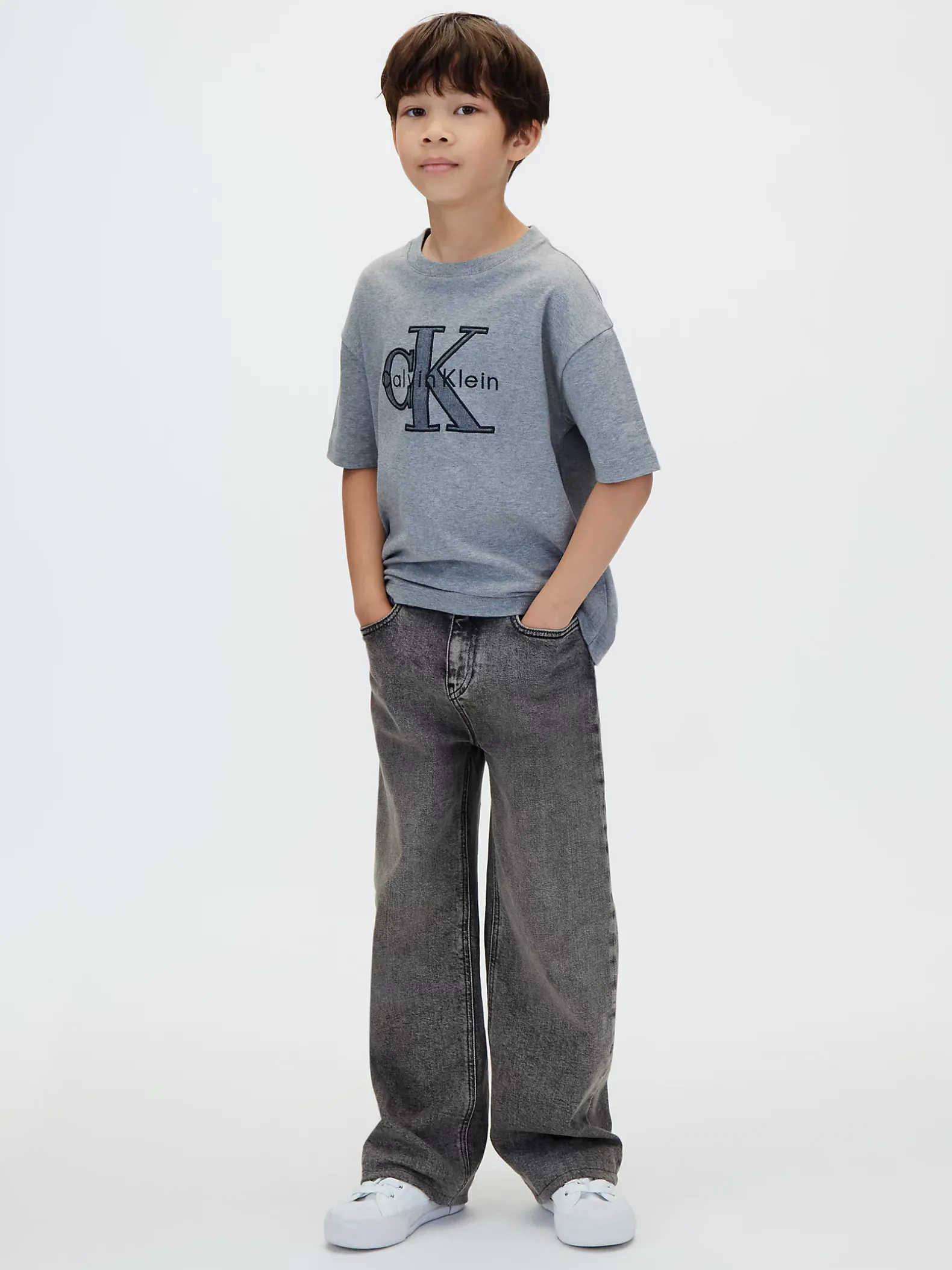 T-shirt met logo-applicatie voor kinderen