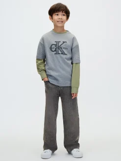 T-shirt met logo-applicatie voor kinderen