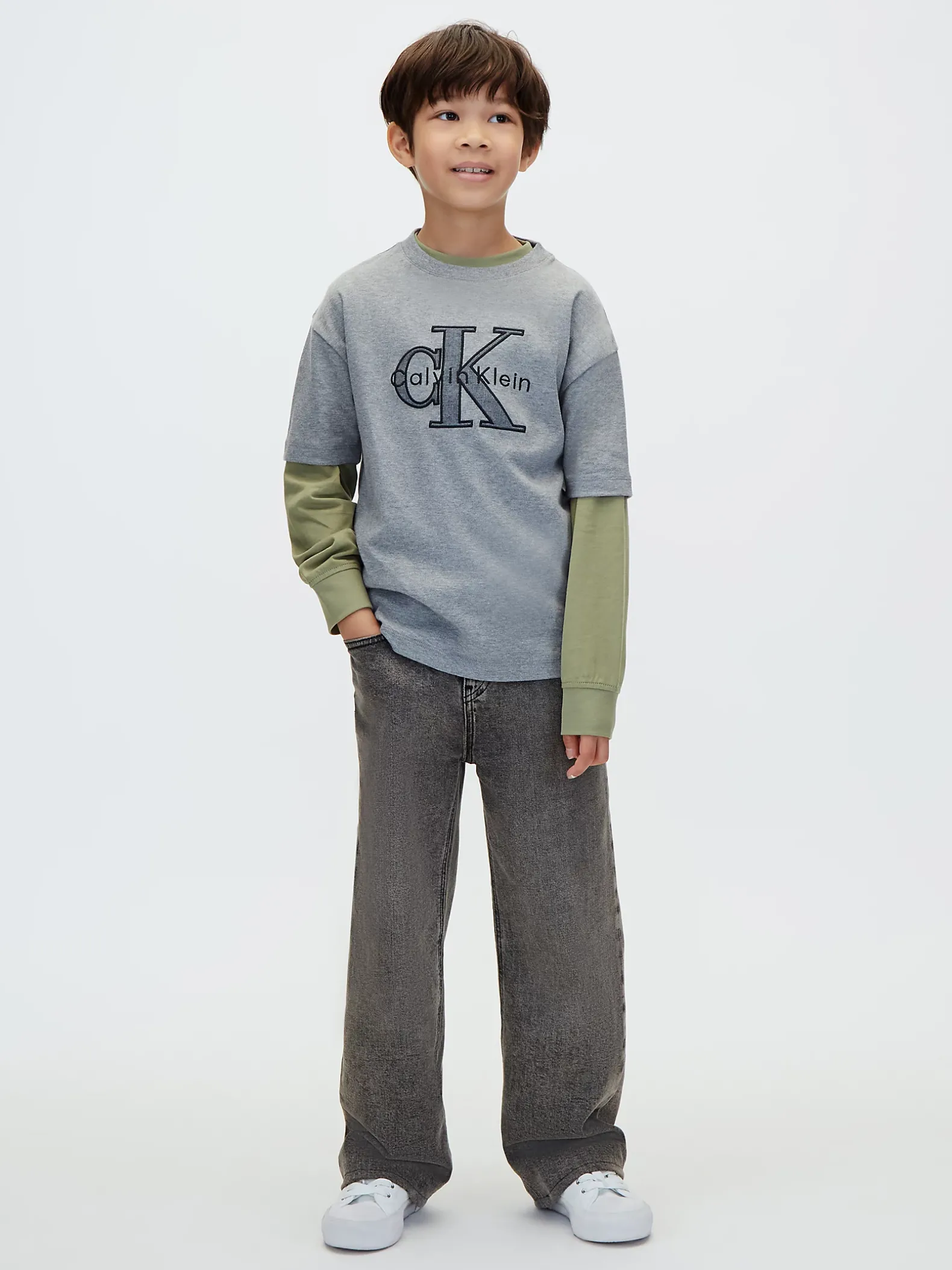 T-shirt met logo-applicatie voor kinderen