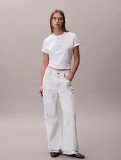 T-shirt met monogram applicatie