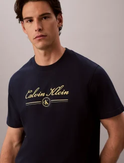 T-shirt met scriptlogo