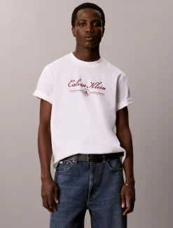 T-shirt met scriptlogo