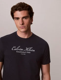 T-shirt met scriptlogo