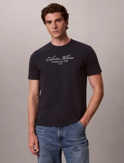 T-shirt met scriptlogo