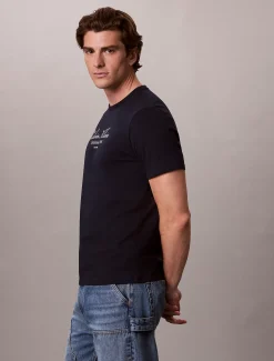 T-shirt met scriptlogo