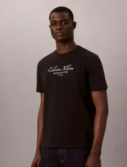 T-shirt met scriptlogo