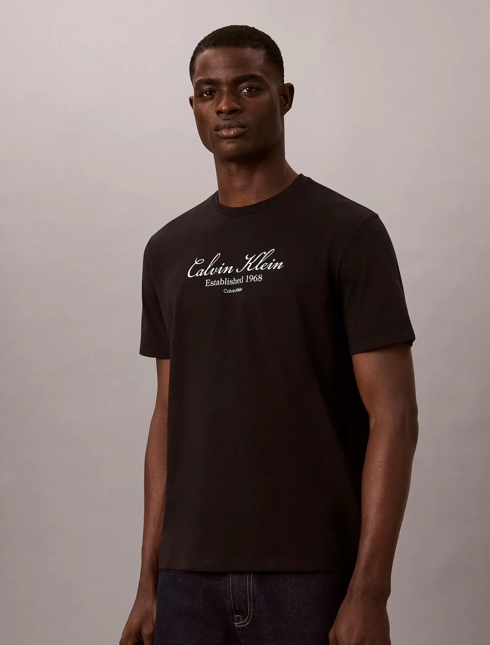 T-shirt met scriptlogo