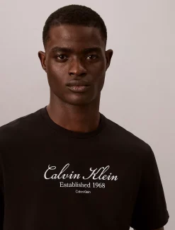 T-shirt met scriptlogo