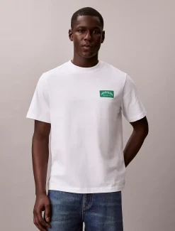T-shirt met varsity-embleem